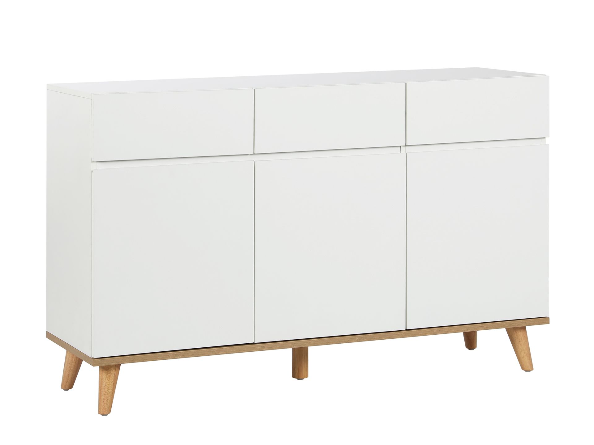 White oak deals buffet table