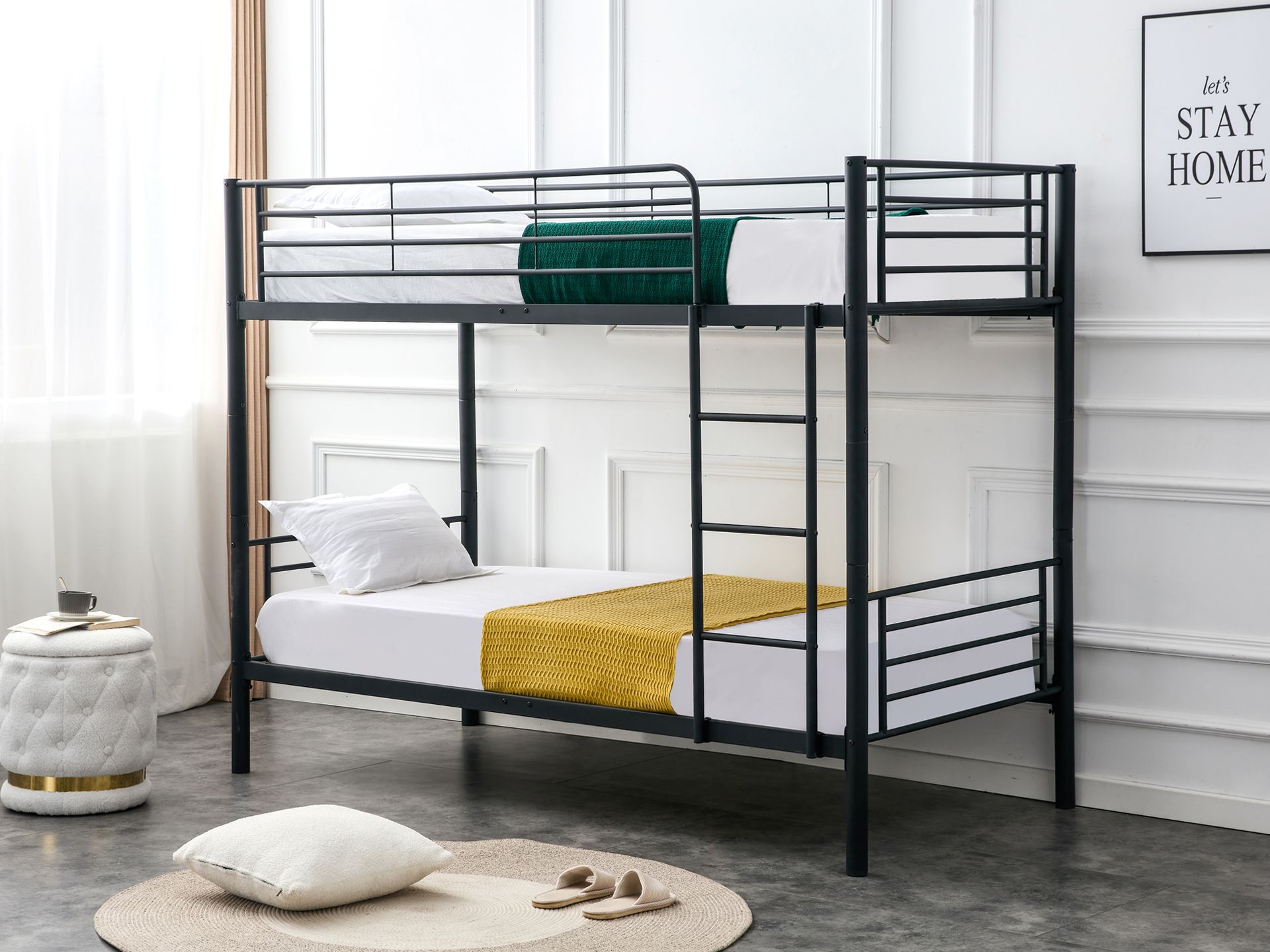 Metal bunk bed frame deals