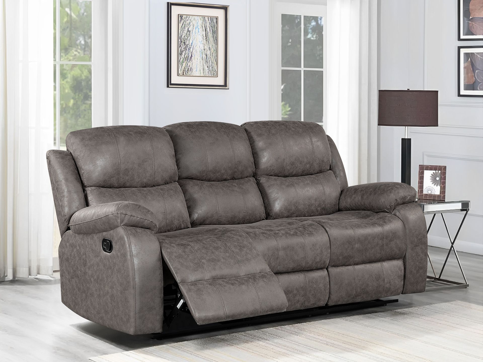 3 seater recliner hot sale sofa