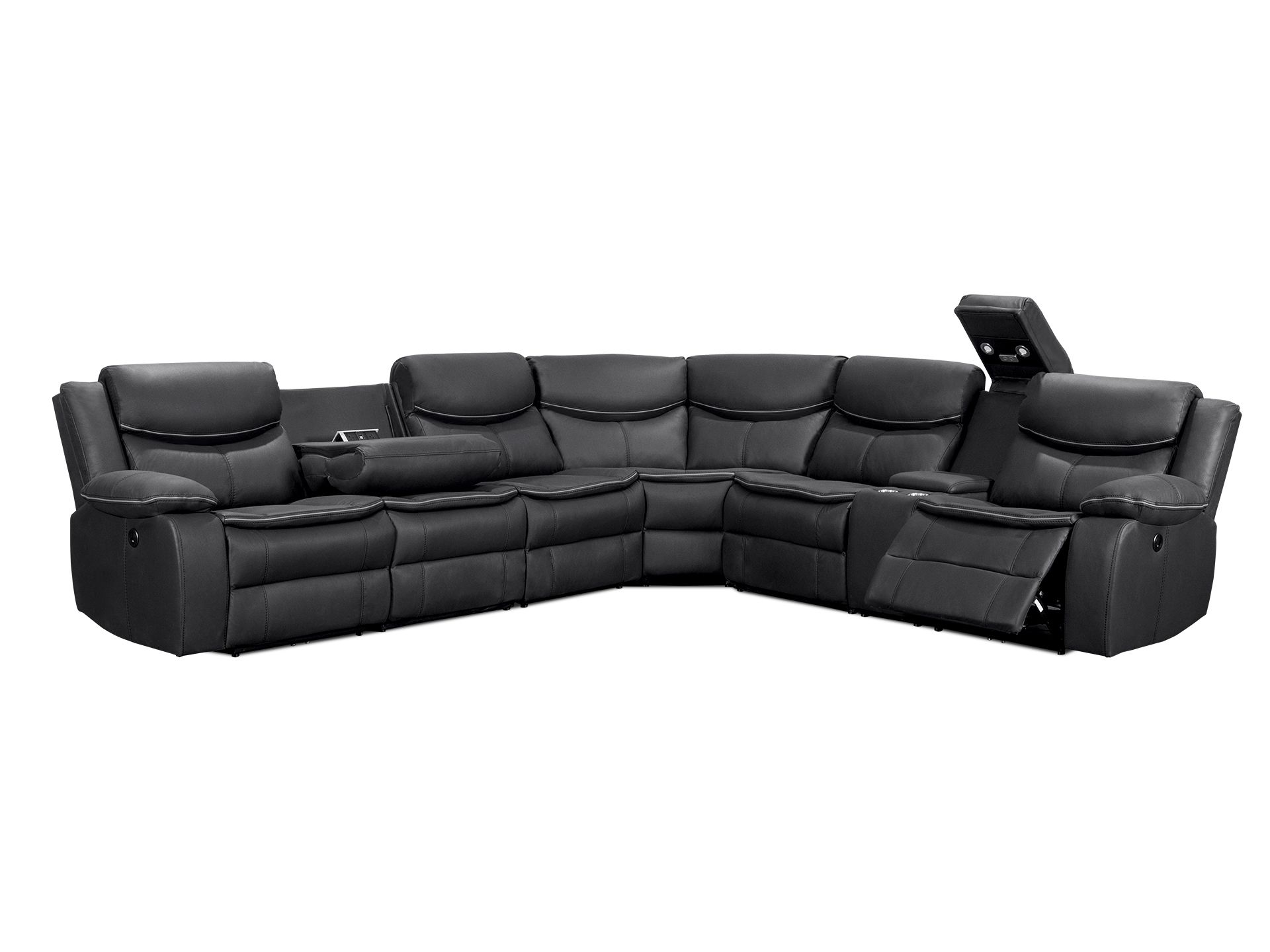 Corner lounge with electric recliners cheap