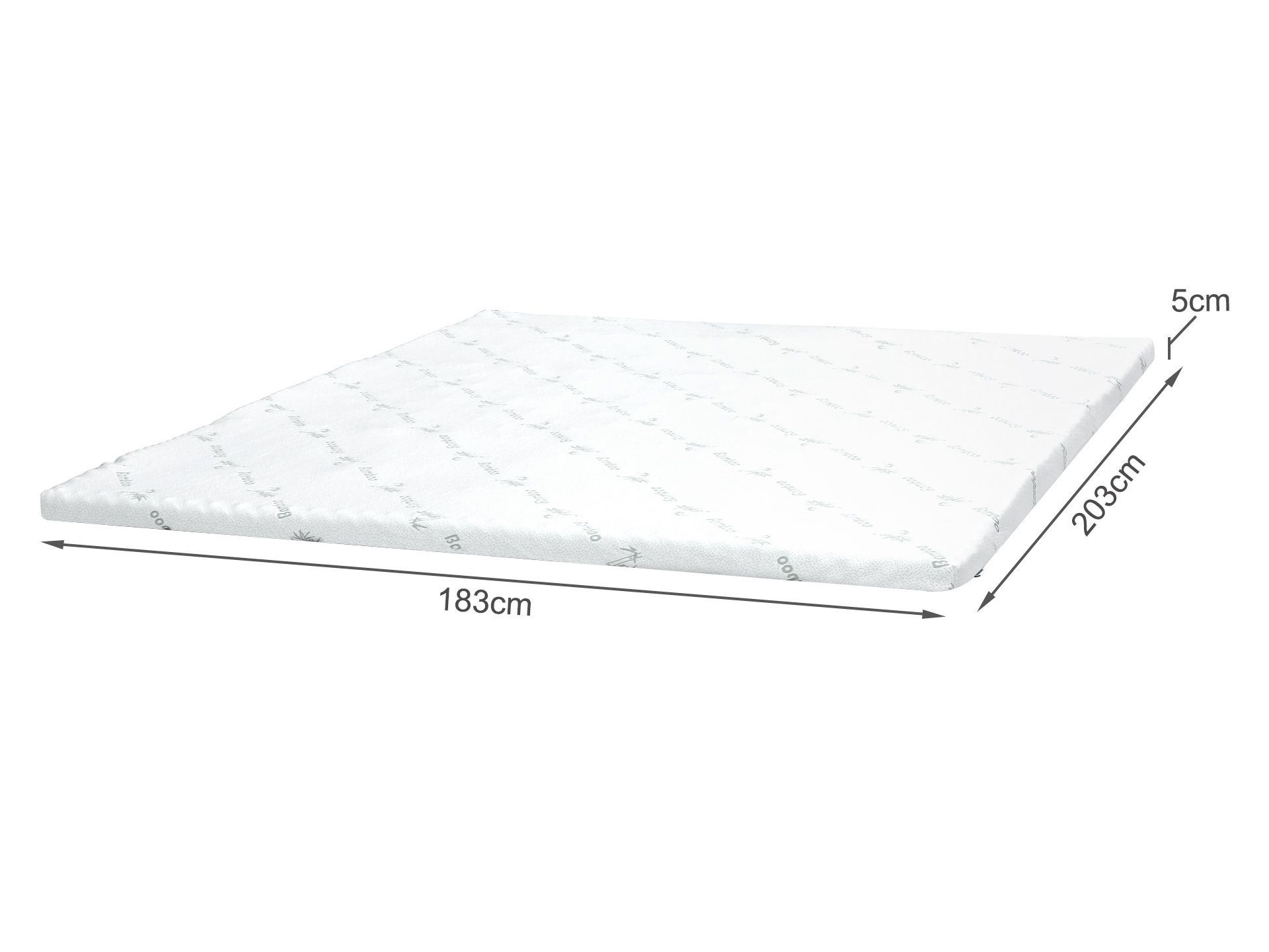 Betalife Zonelux 5 Zone Gel Memory Foam Mattress Topper Super King