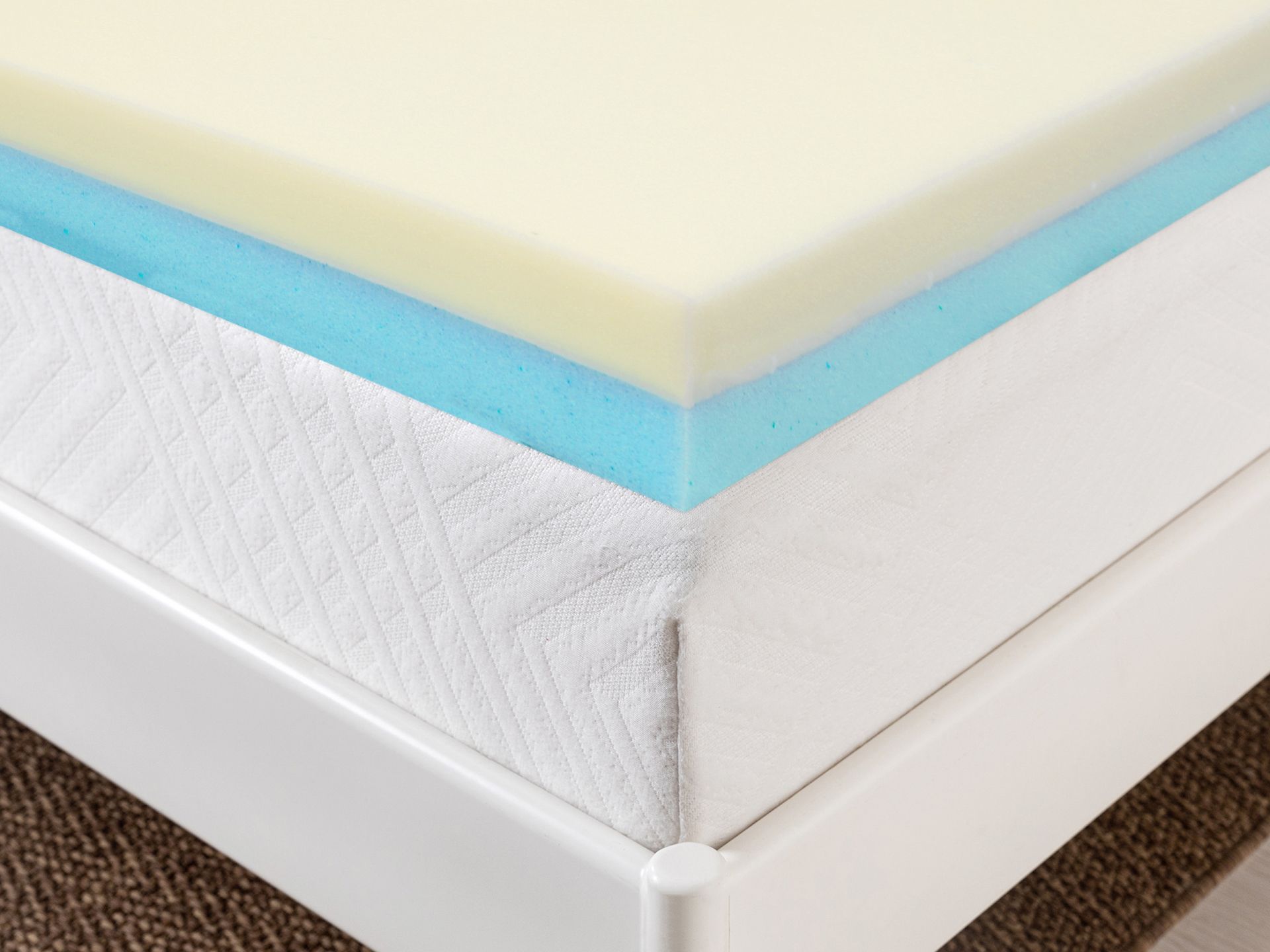 Betalife Dream Flip Dual Sided Memory Foam Mattress Topper - Double