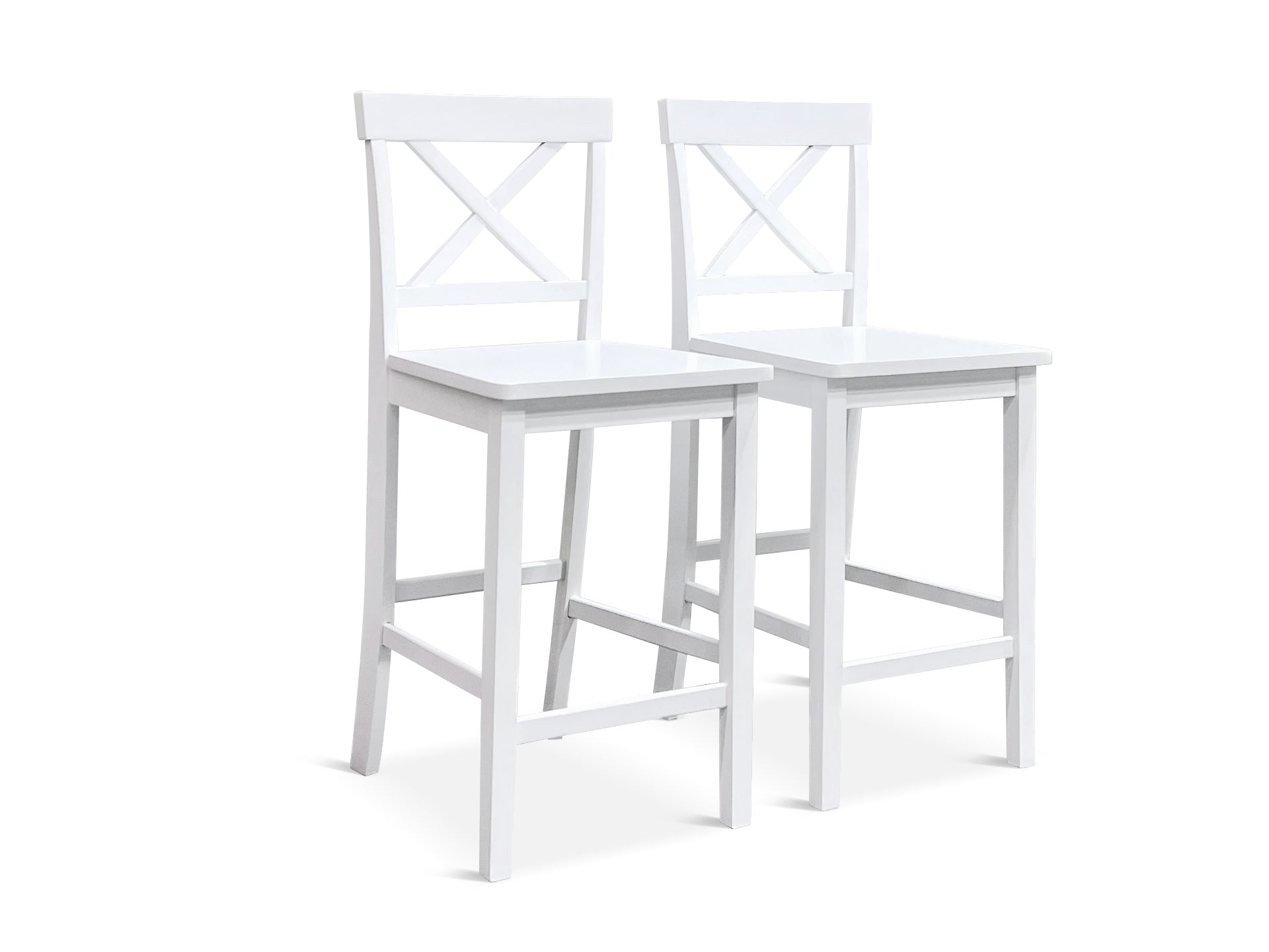 Selena Bar Stool Set of 2 White