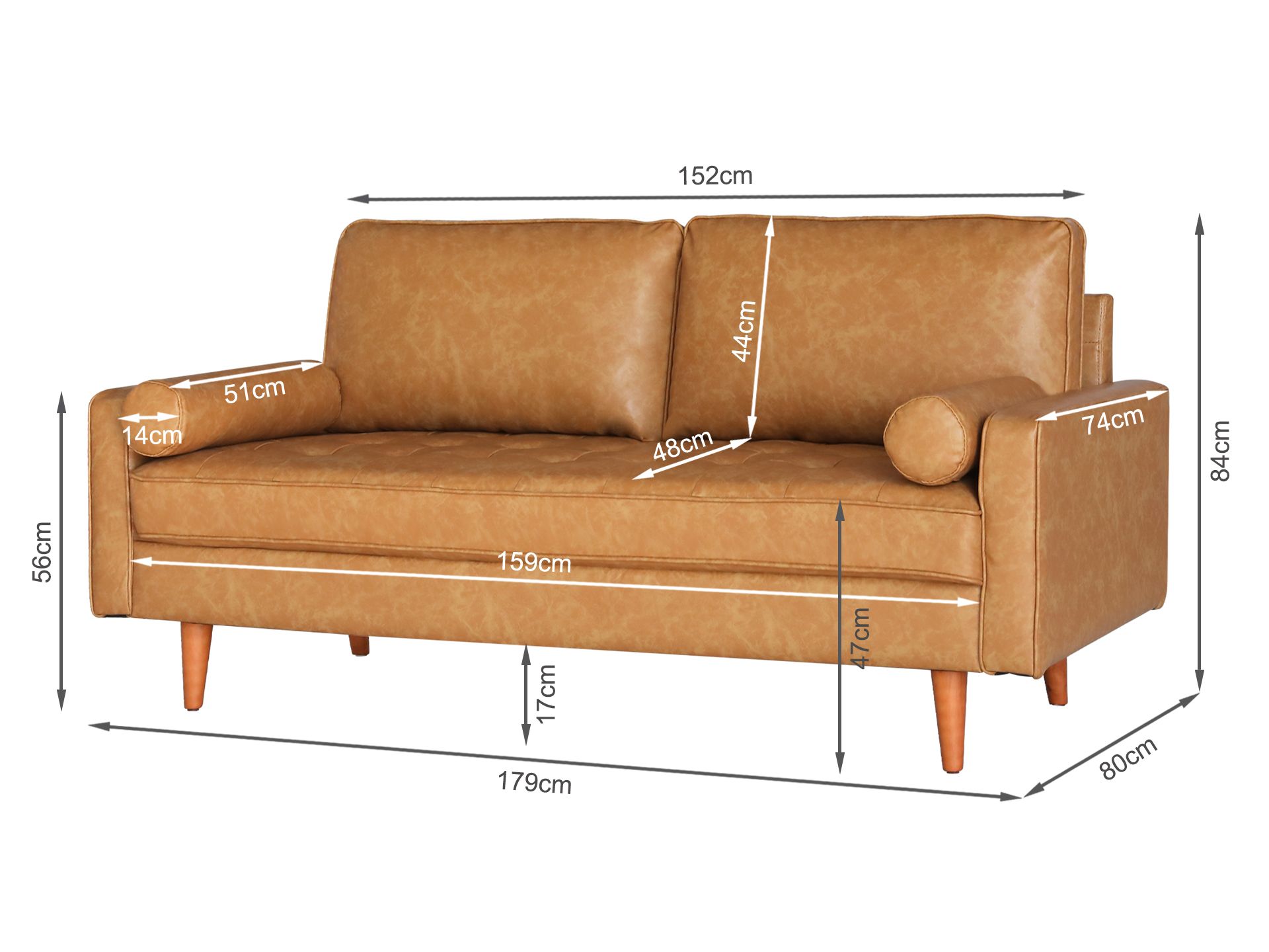 Honey sales tan sofa