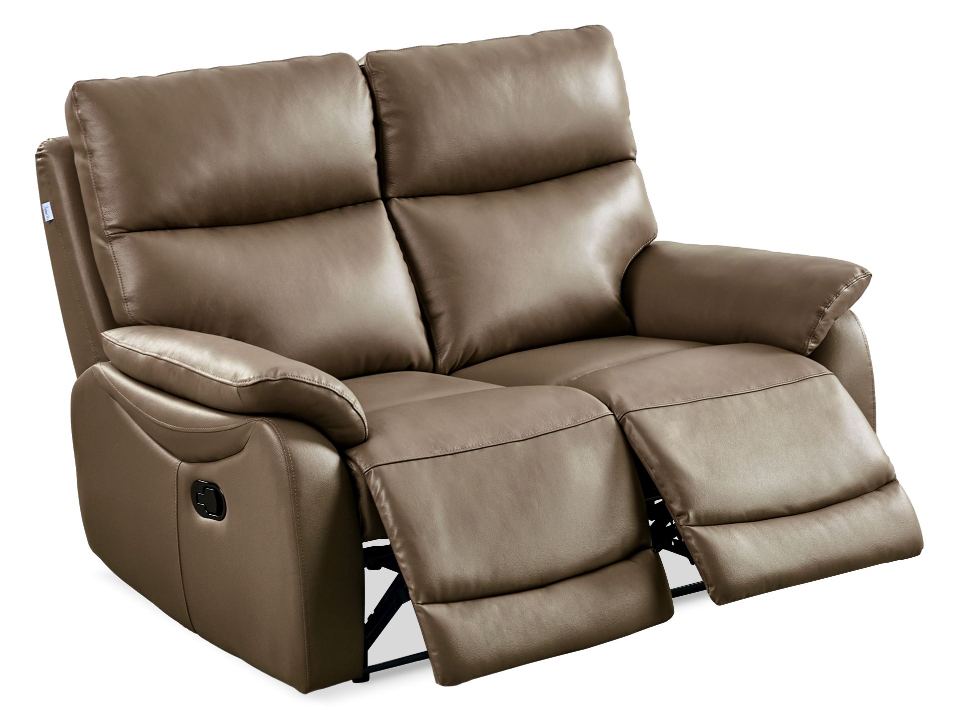 Charlton Manual Leather Recliner Sofa Set Brown