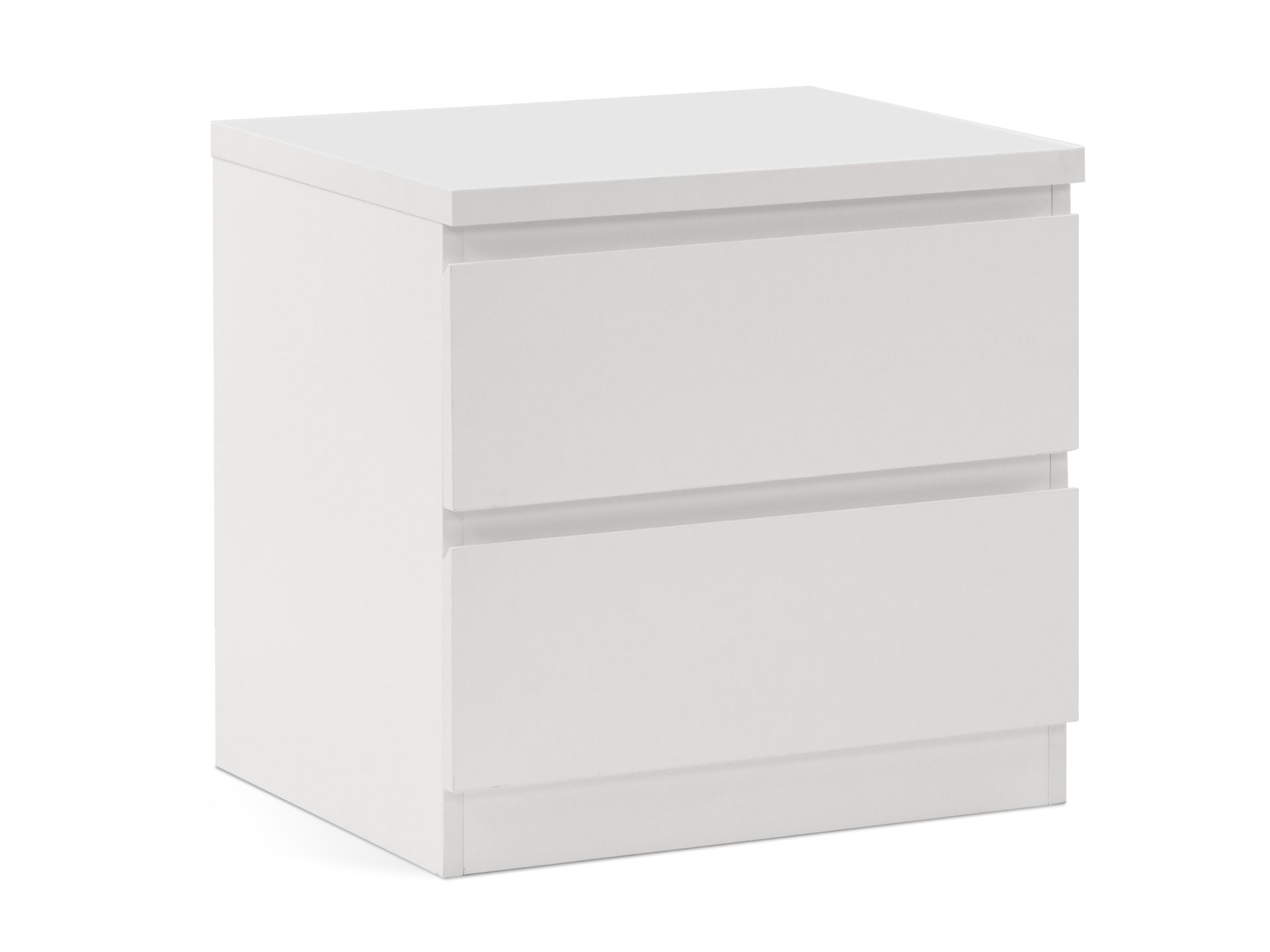 Tongass Wooden Bedside Table - White