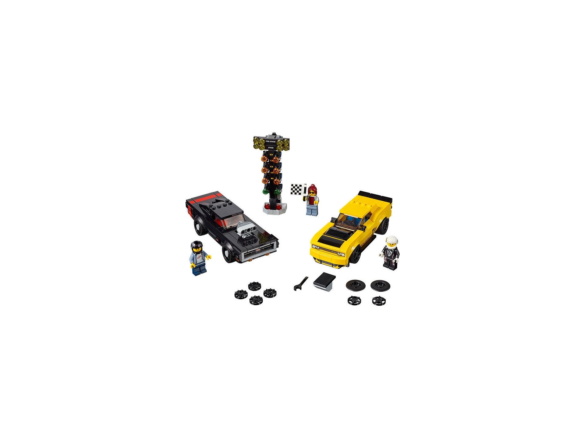 LEGO Speed Champions 2018 Dodge Challenger SRT Demon and 1970 Dodge Charger R T 75893