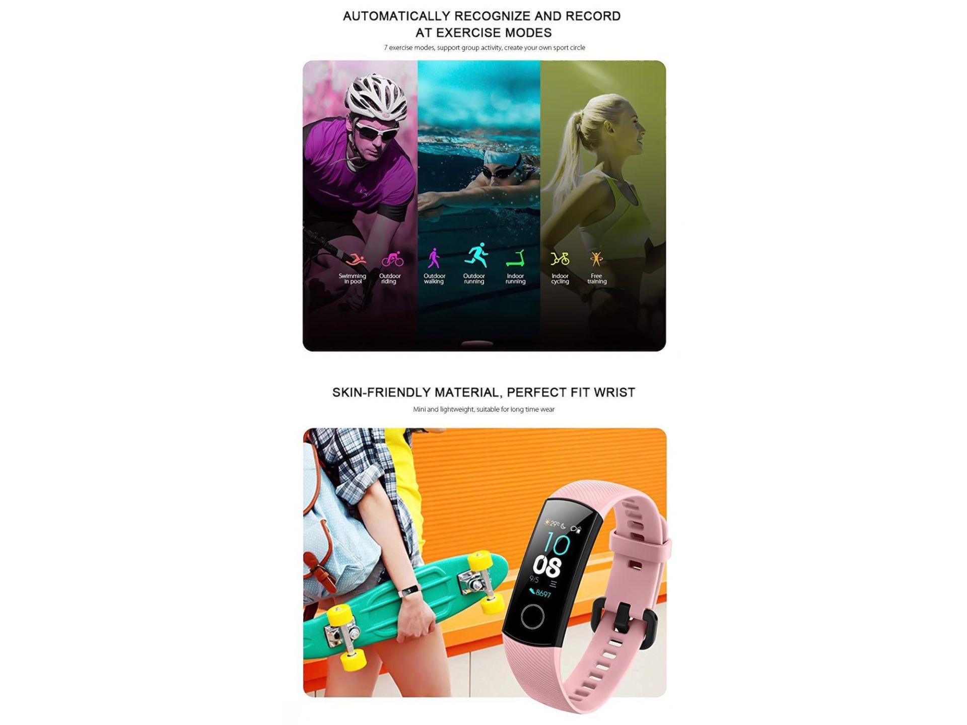 Honor band 4 sales running heart rate monitor