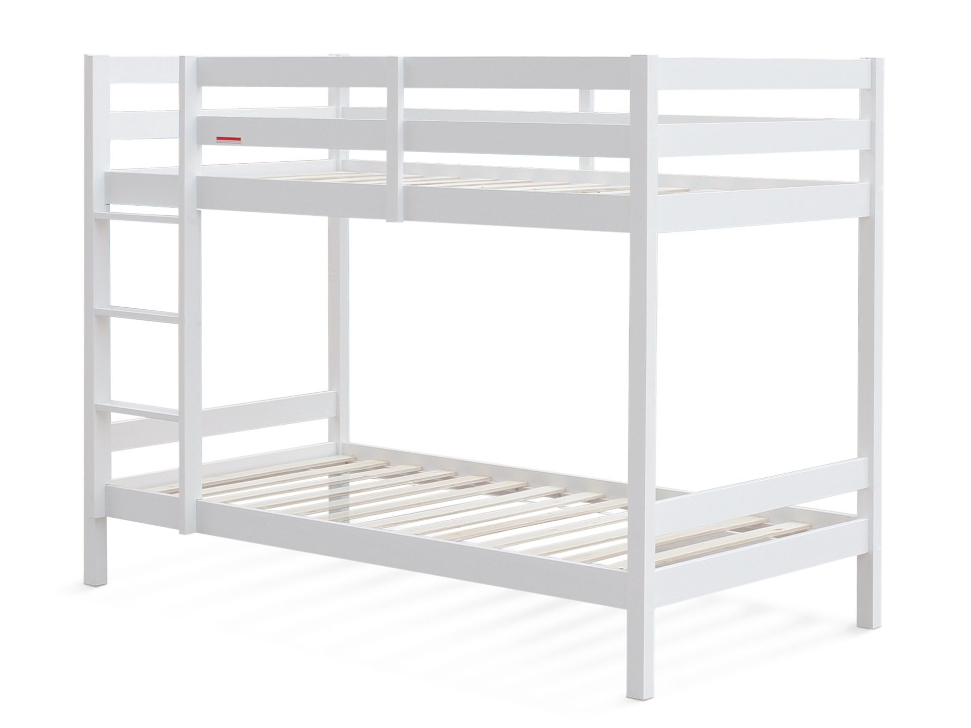MAROON Single Wooden Bunk Bed WHITE