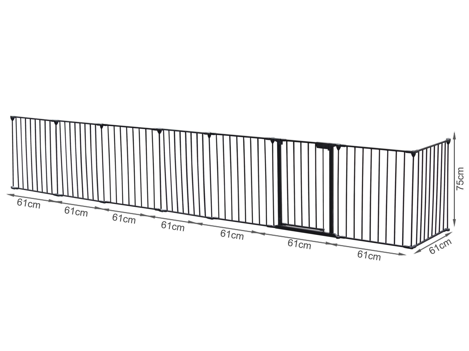 Bingo 8pcs Safety Fence Play Pen Safety Gate Fire Guard