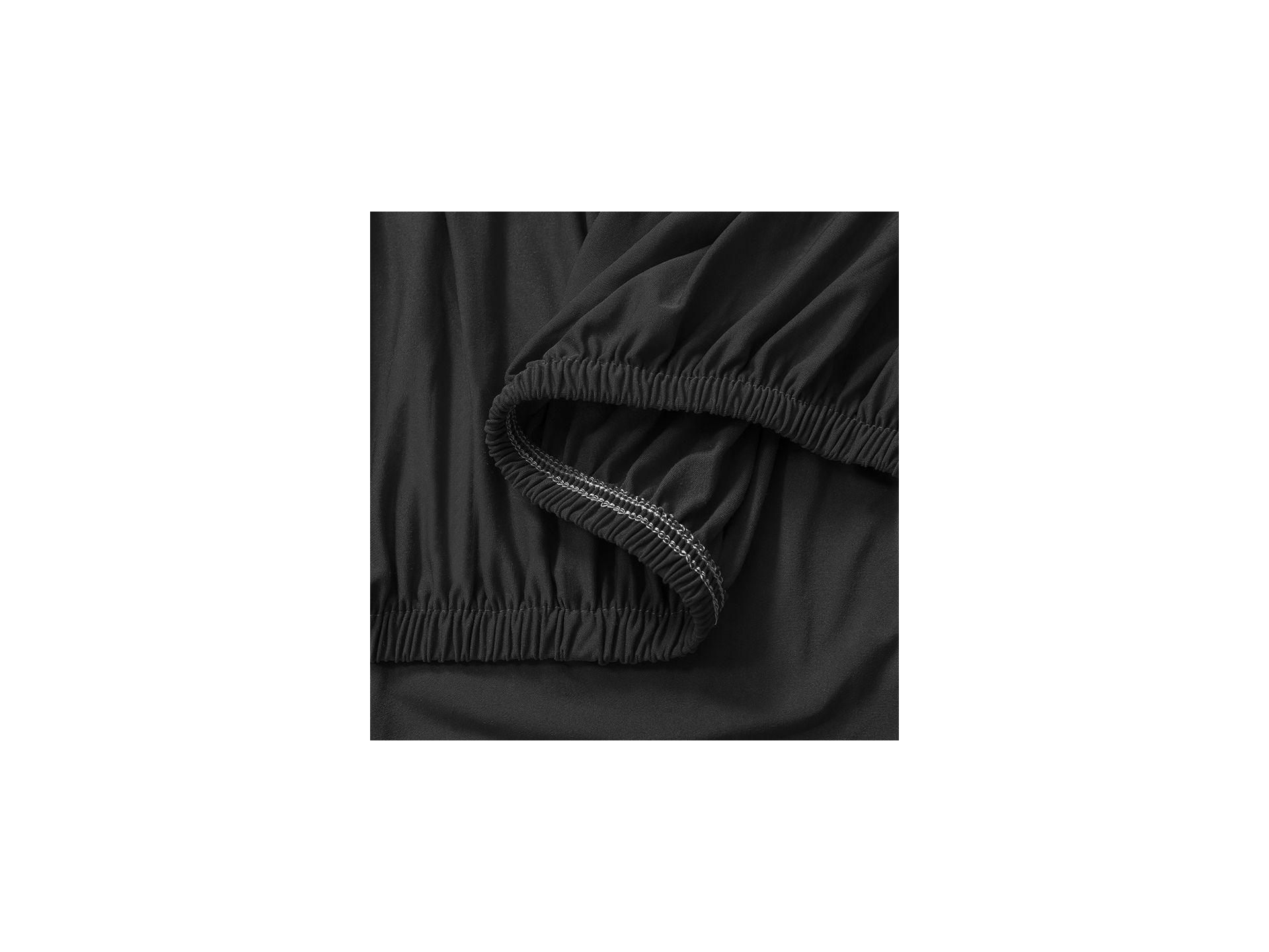Single Seater Sofa Couch Cover 90-140cm - Black