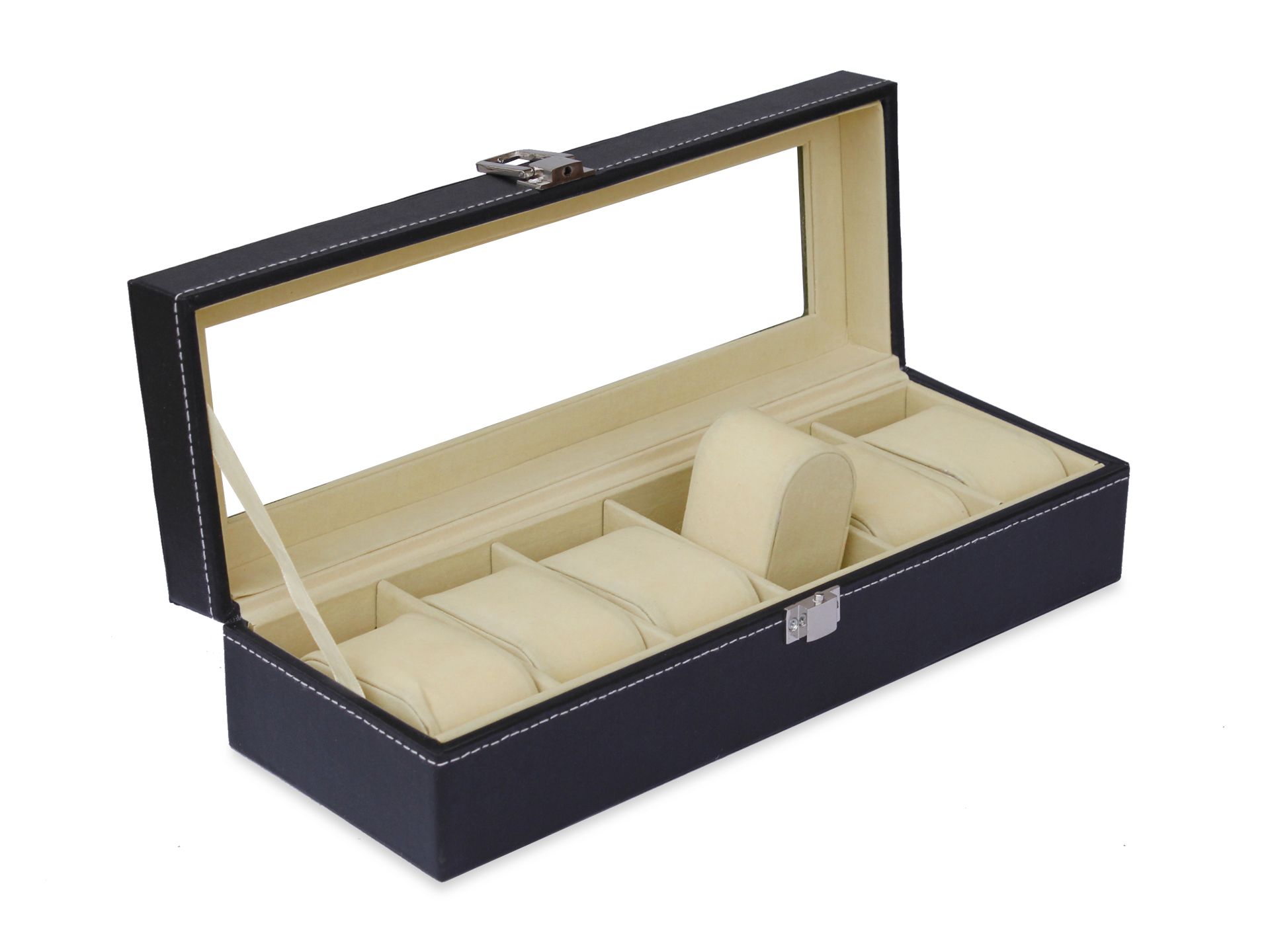 6 Slots Watch Storage Box Display Case