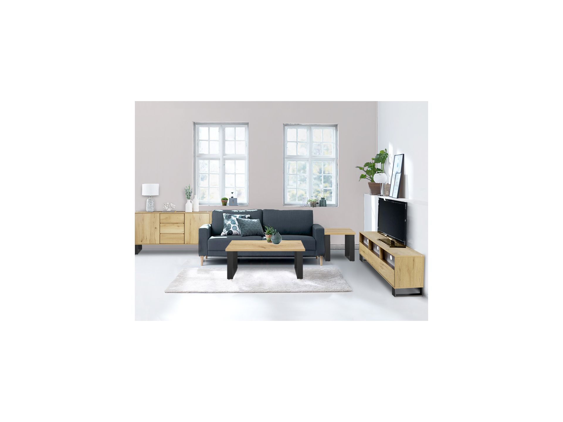 Frohna 4 Piece Living Room Furniture Package - Oak