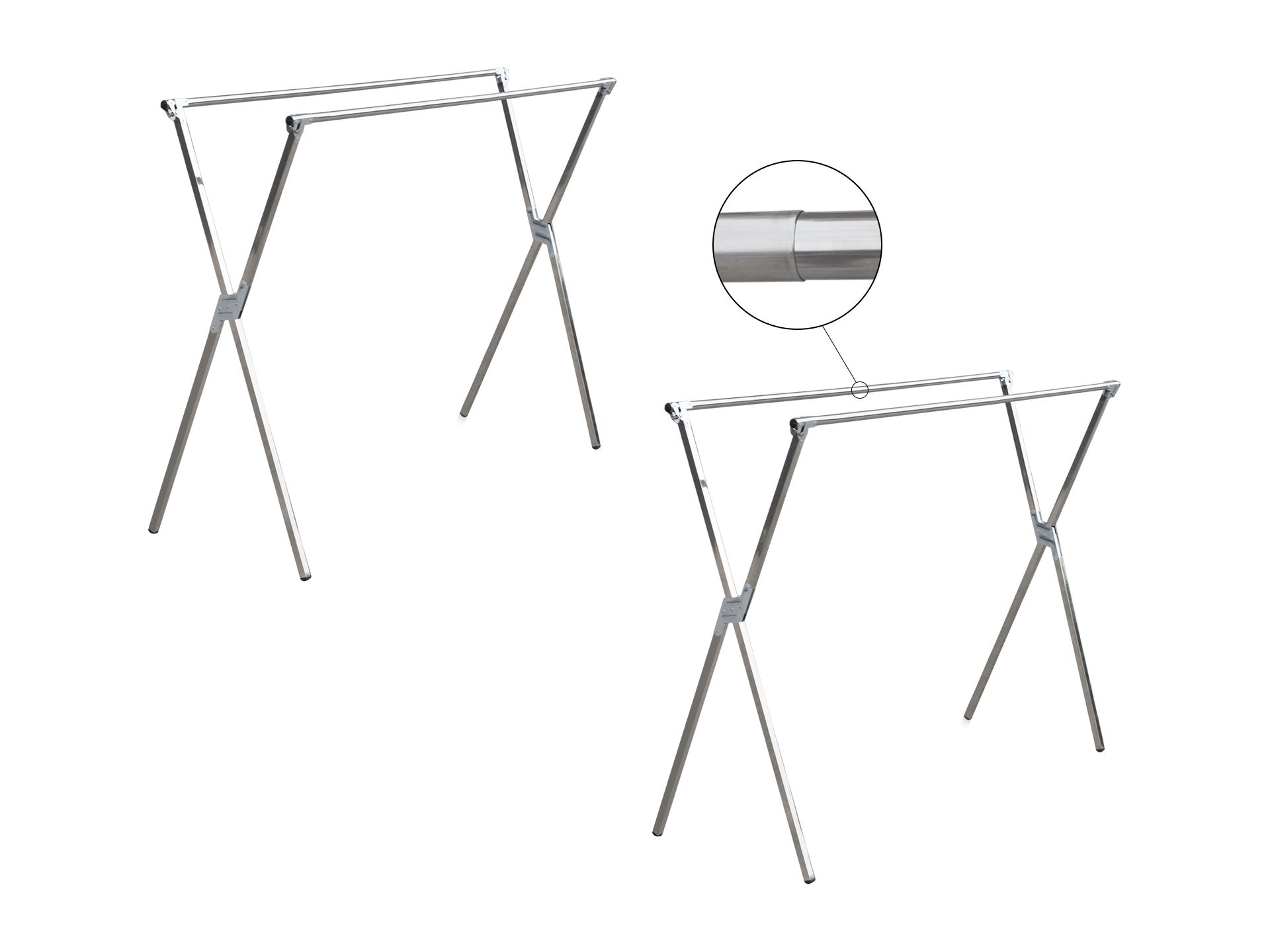 Stainless Steel Foldable Clothes Drying Rack Stand Clothes Rack Airer