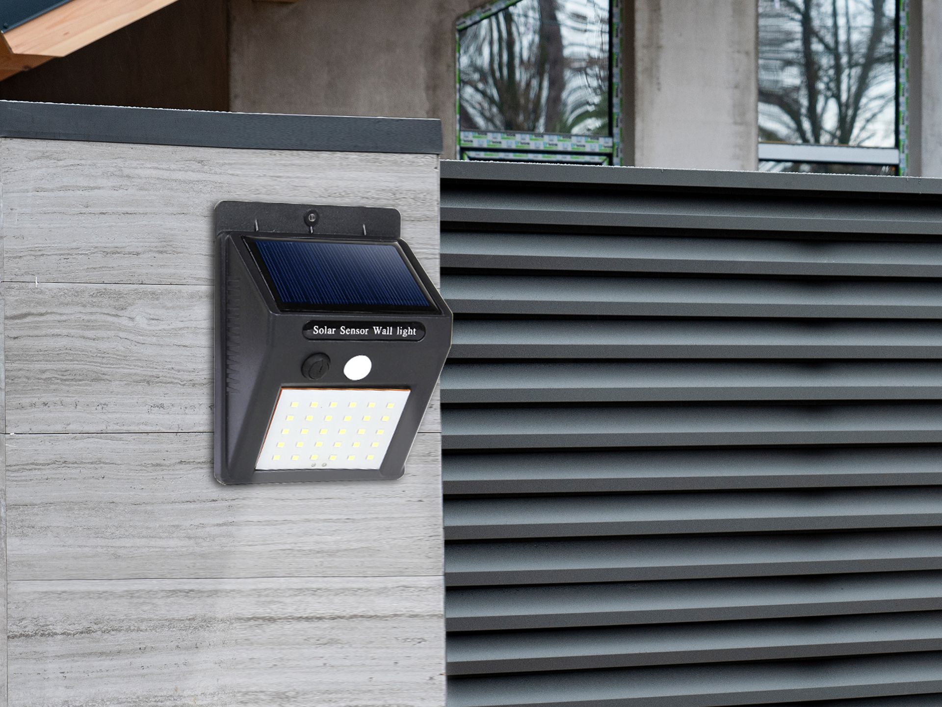 30 LED Wall Mounted Motion Solar Light  - Set of 2