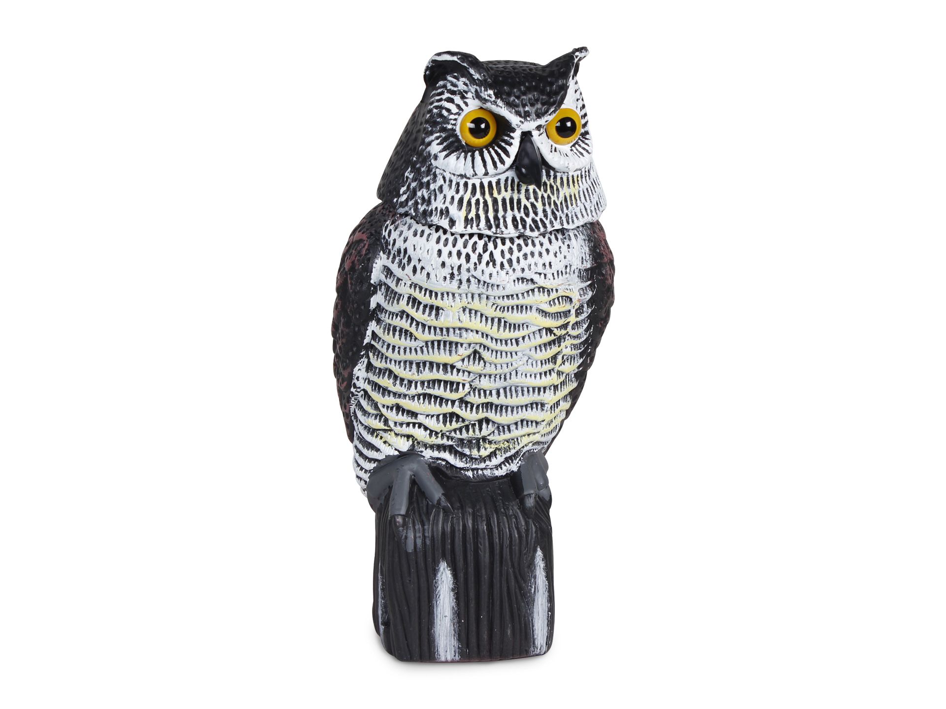Garden Protection Repellent Bird Scarer Rotating Head Owl Statue