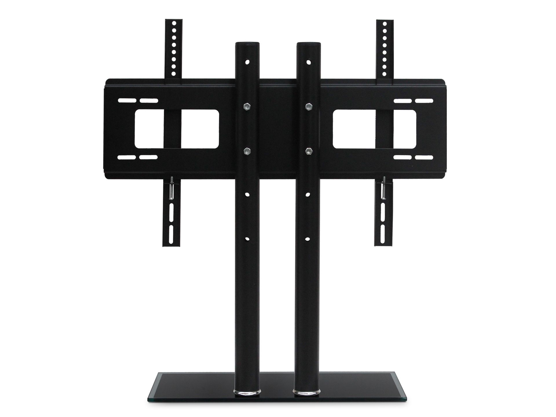 TV Stand With Glass Base Height Adjustable 32-70