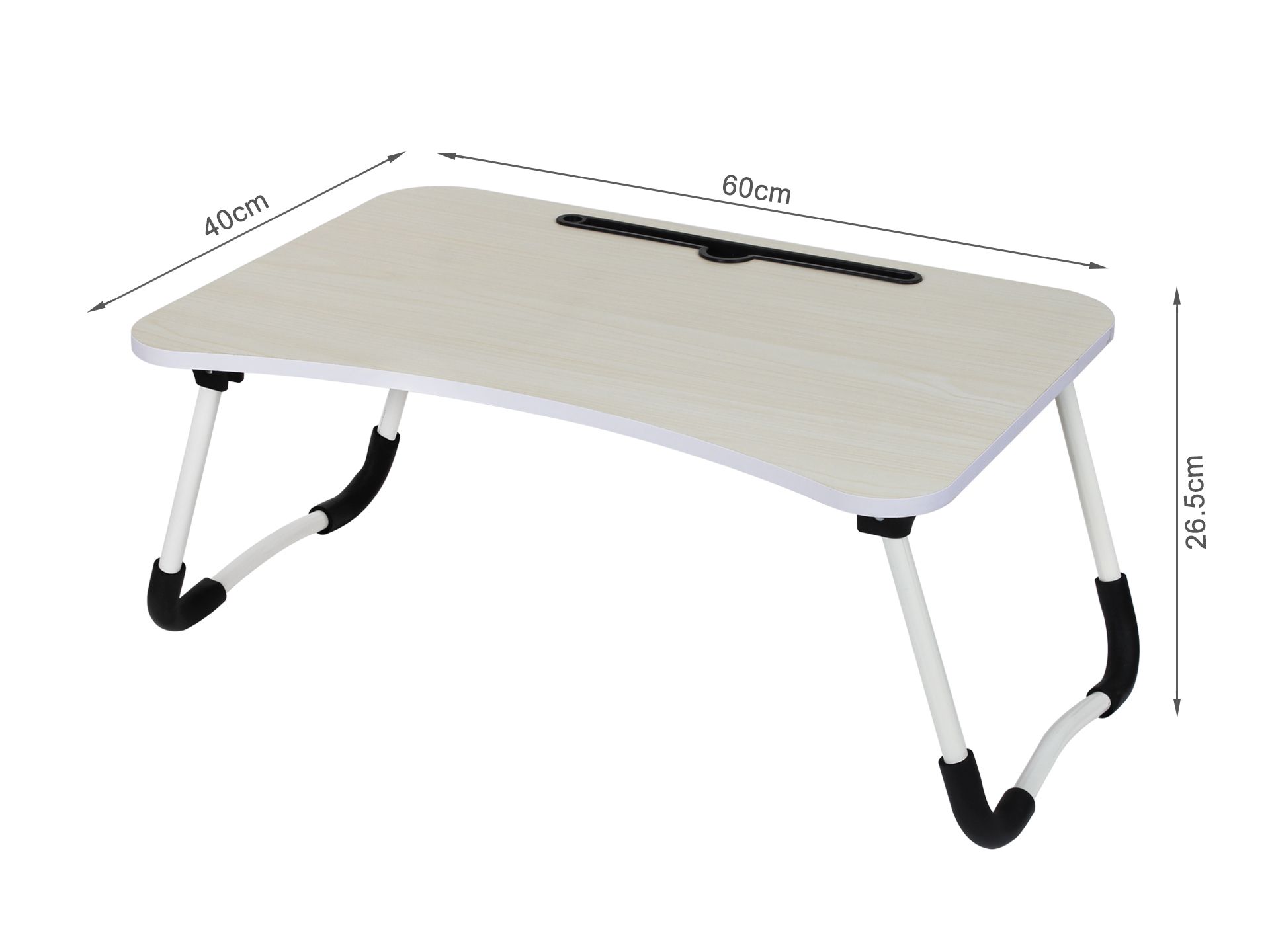 Portable Anti-Slip Laptop Desk Laptop Tray Table - White