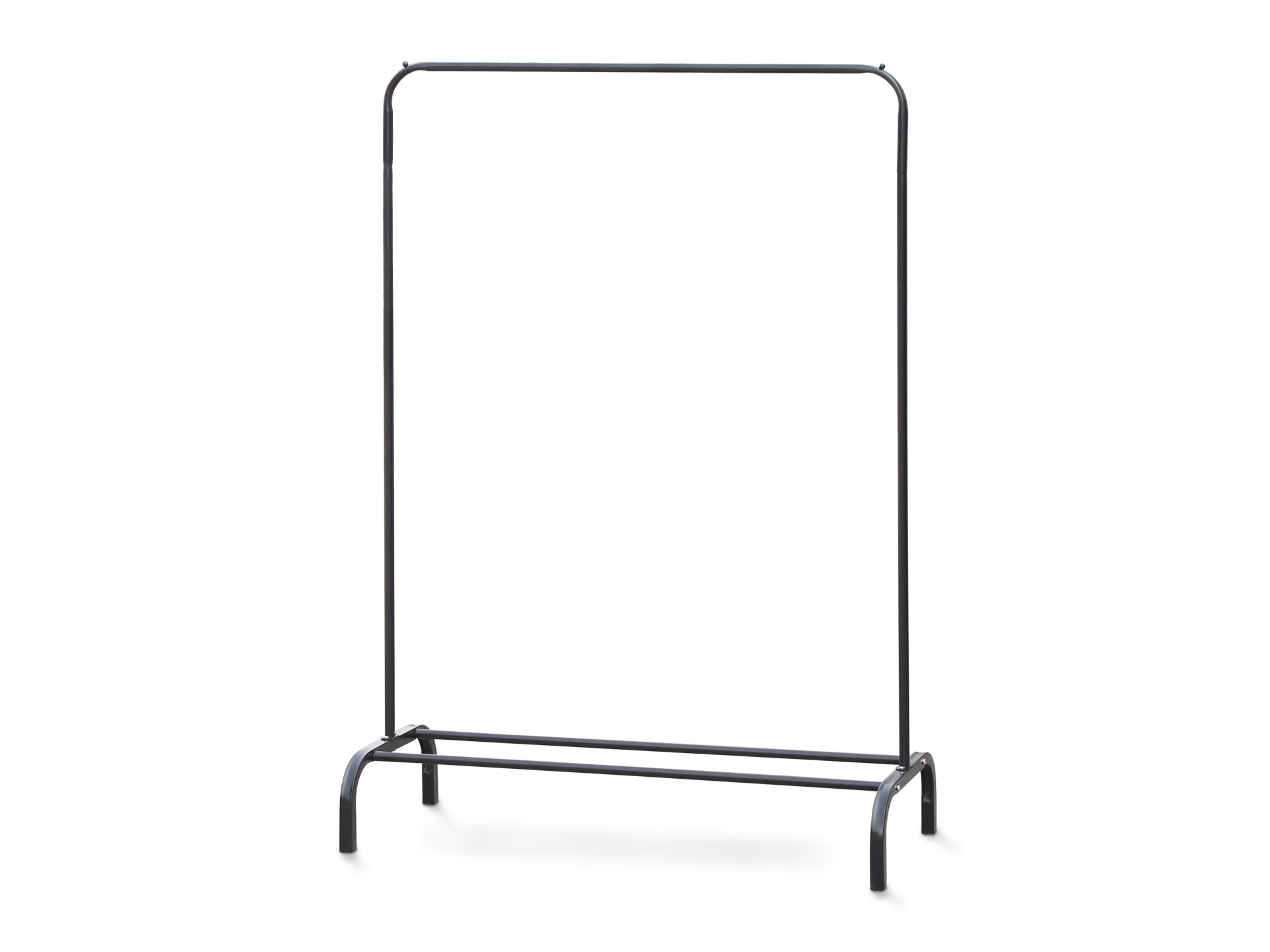 Metal Clothes Rack Stand Coat Hanger 104 x 152cm - Black