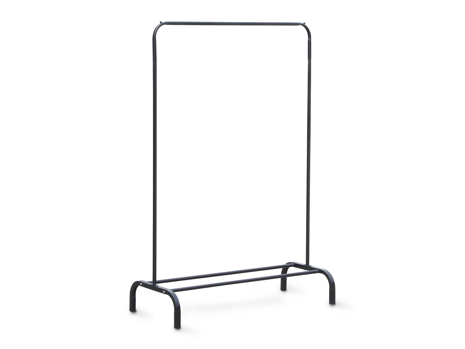 Metal Clothes Rack Stand Coat Hanger 104 x 152cm - Black