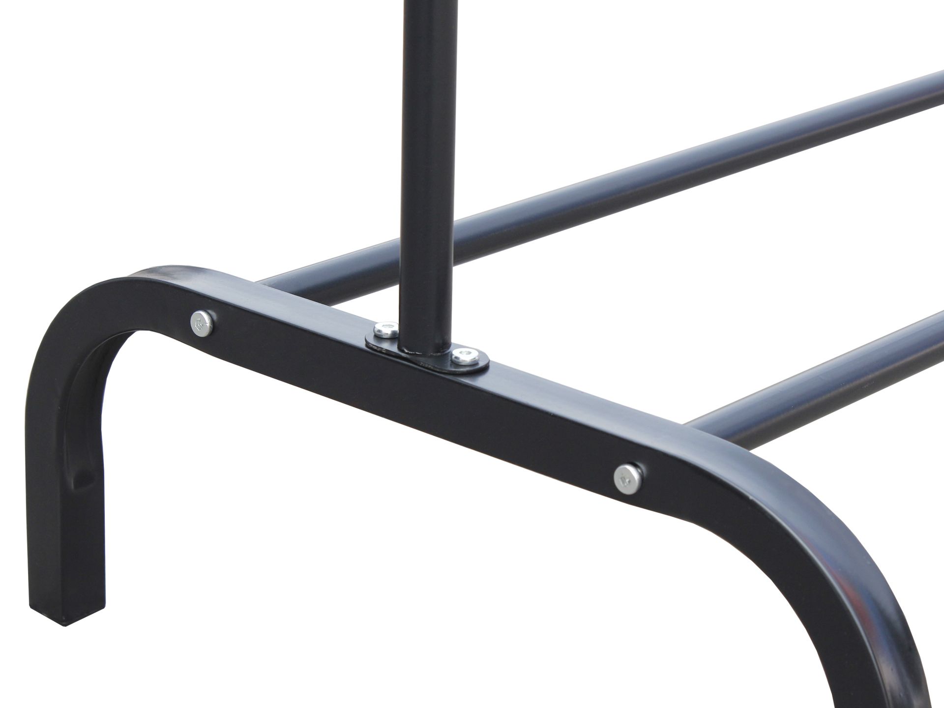 Metal Clothes Rack Stand Coat Hanger 104 x 152cm - Black