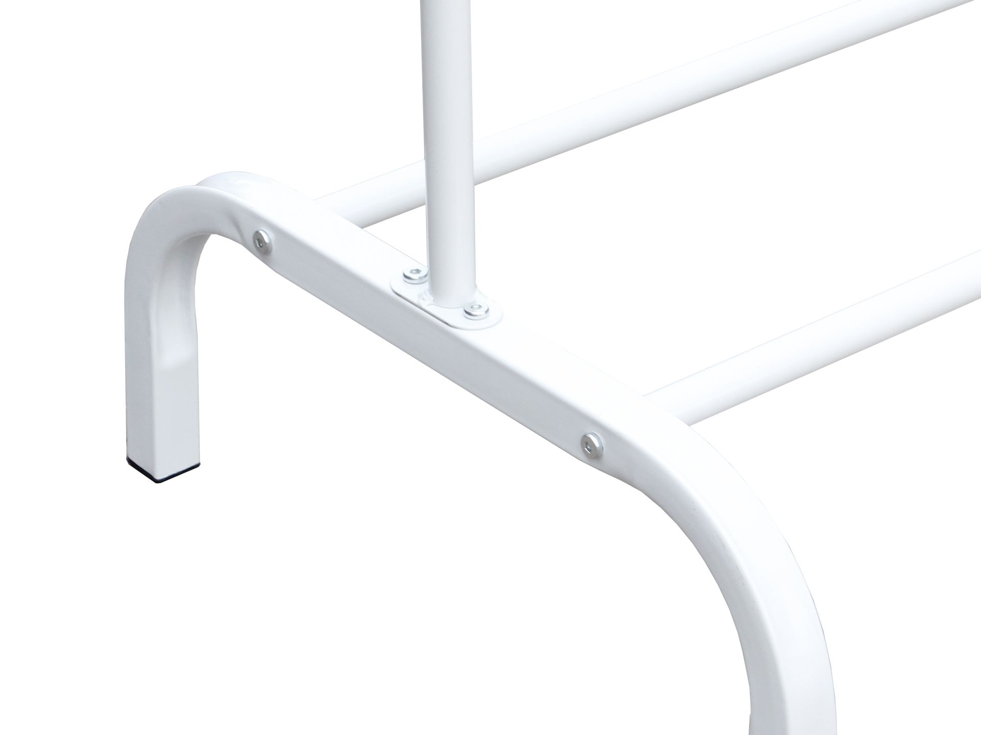 Metal Clothes Rack Stand Coat Hanger 104 x 152cm - White