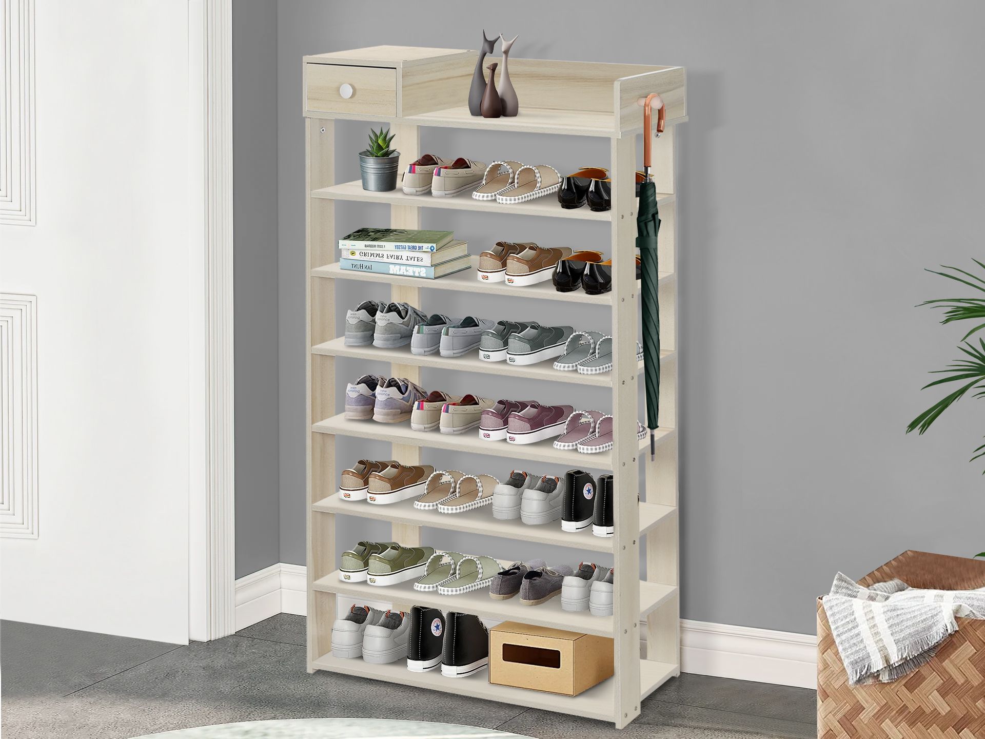 Maple shoe discount rack