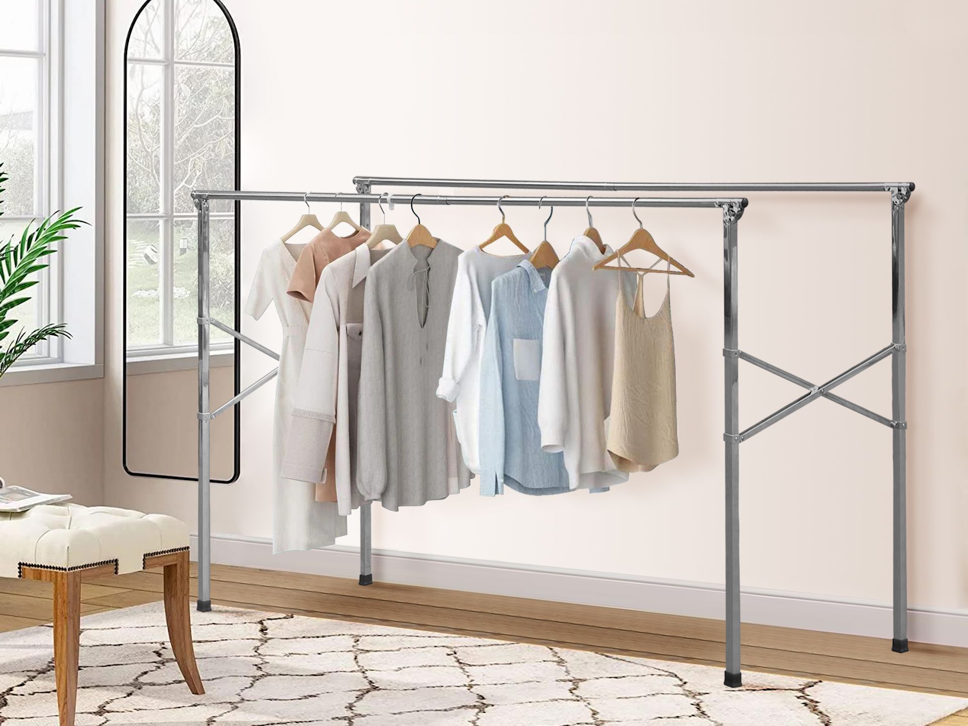 Stainless steel clothes hanger stand sale