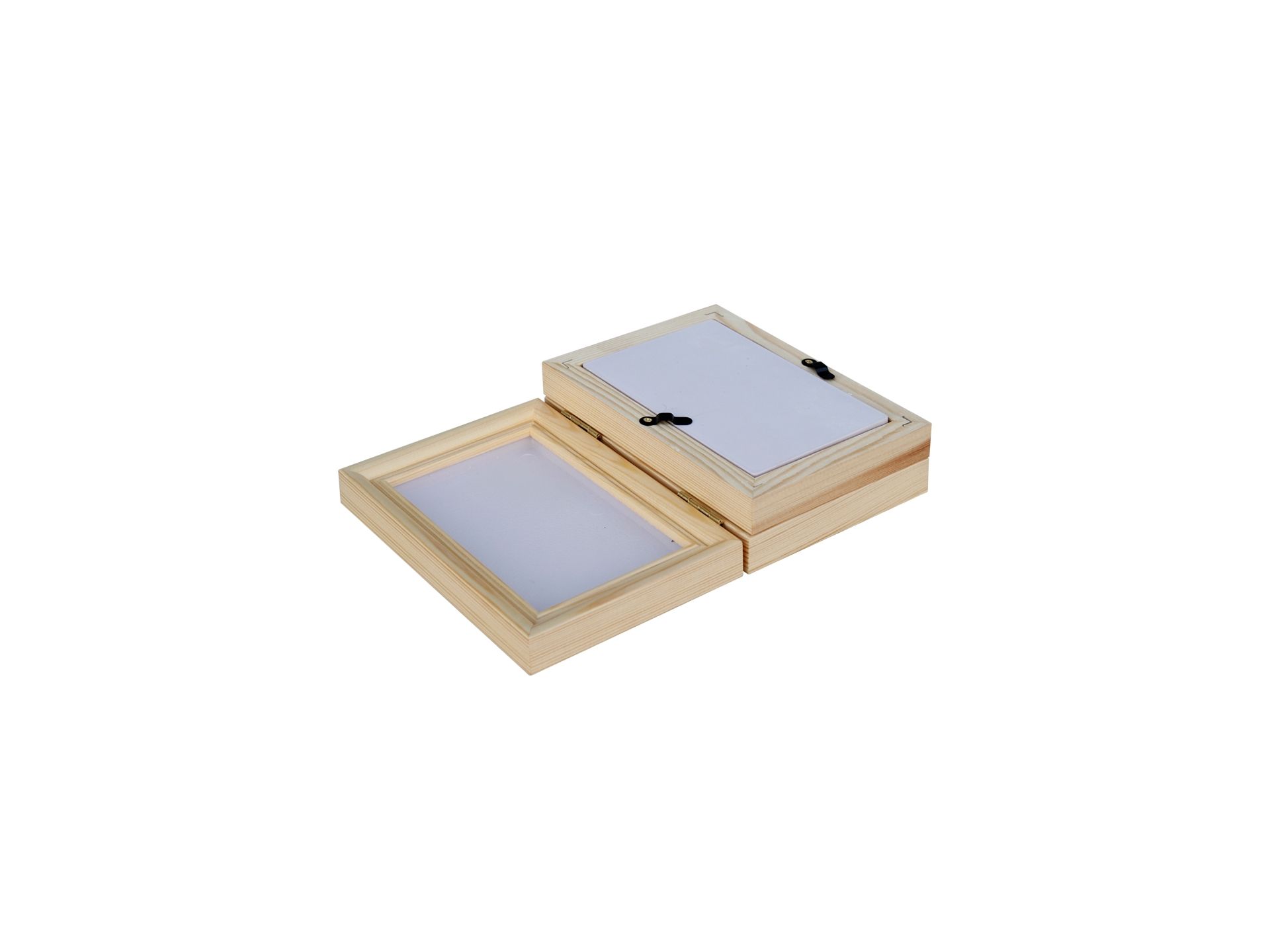 Baby Handprint and Footprint Clay Photo Frame Kit - NATURAL