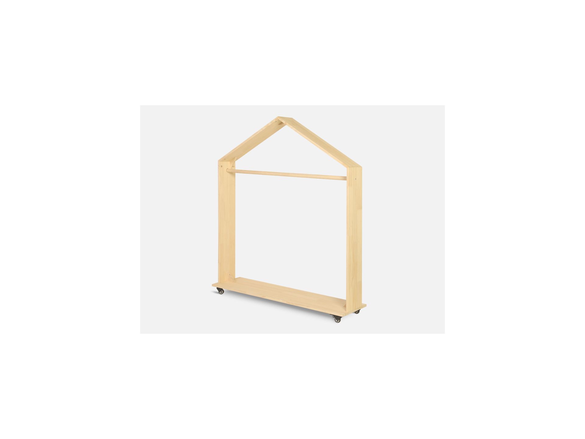 VOLTA Kids House Clothing Rack - OAK