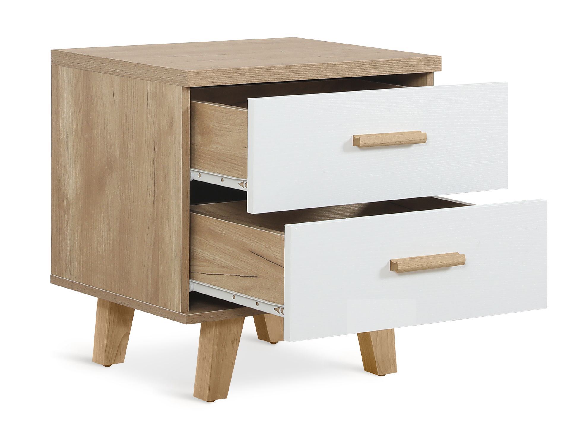 Alton Bedroom Storage Package with Tallboy 6 Drawers - Natural + White
