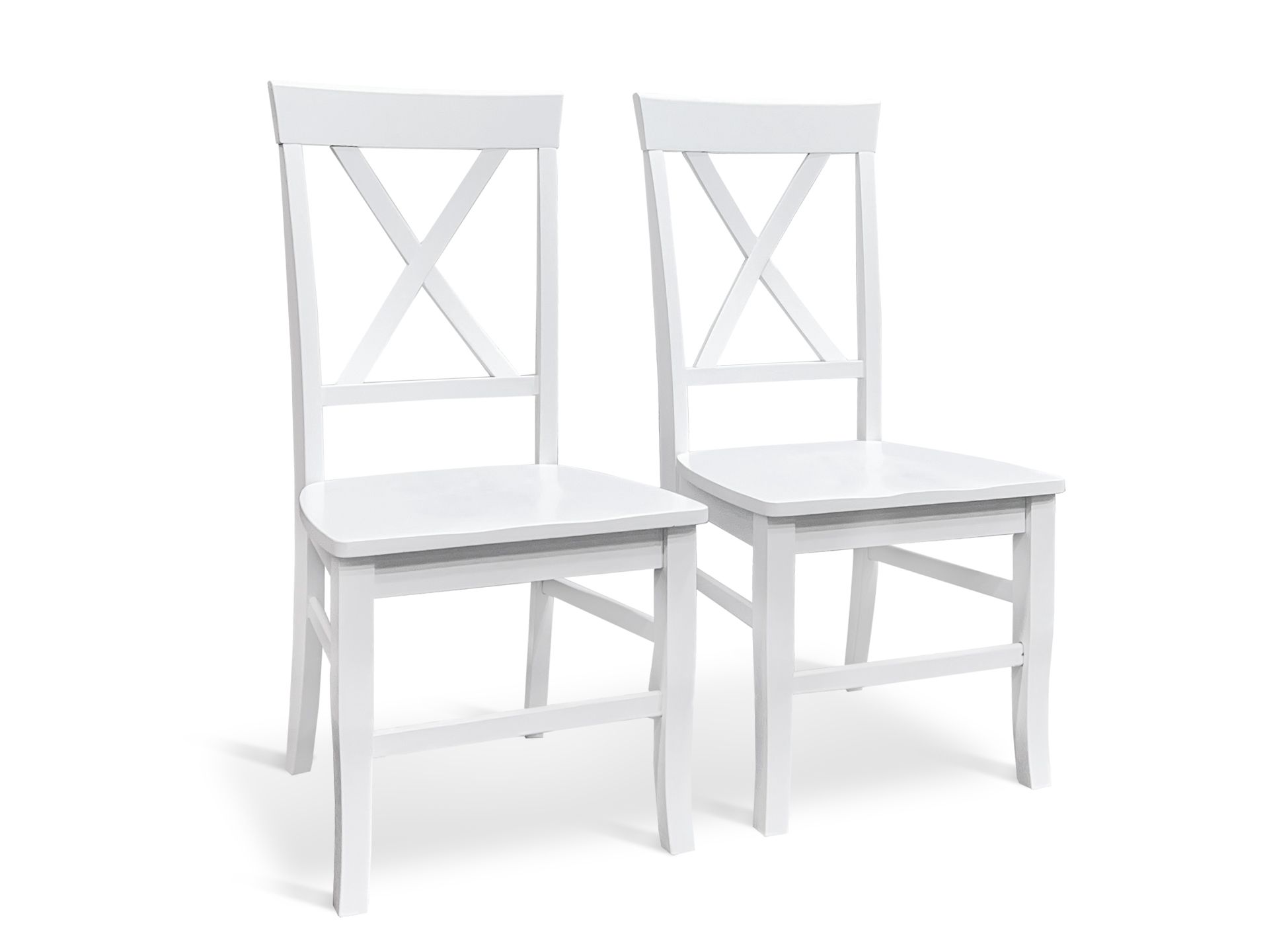 Bali 5 Piece Dining Set with 6 Seater Dining Table - White