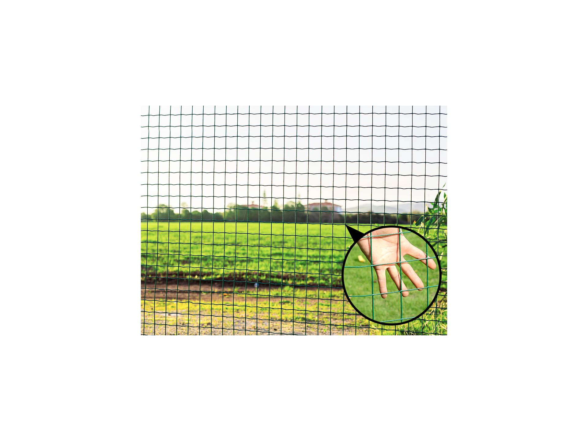 1.5x30m PVC Coated Wire Netting Fence