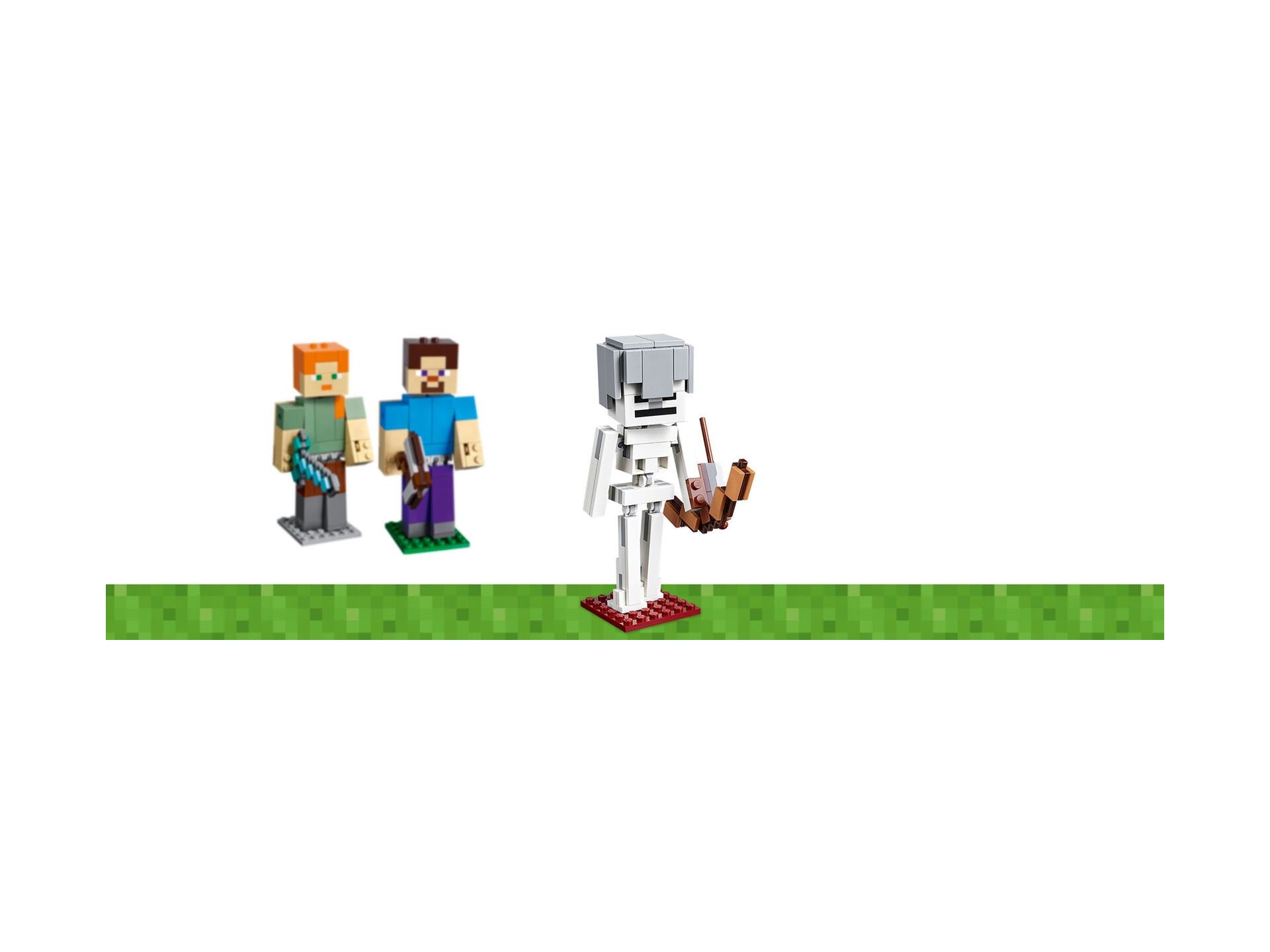 Lego minecraft skeleton sales bigfig with magma cube