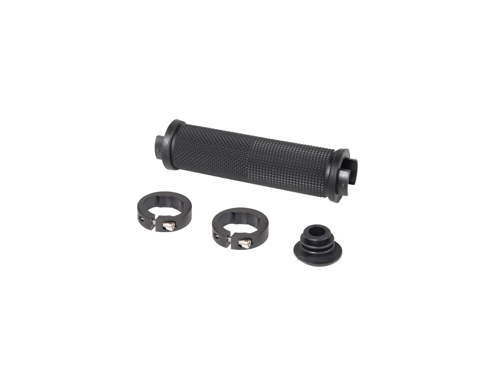 Dual Lock on Bicycle Bike Handlebar Grips 2PCS - BLACK