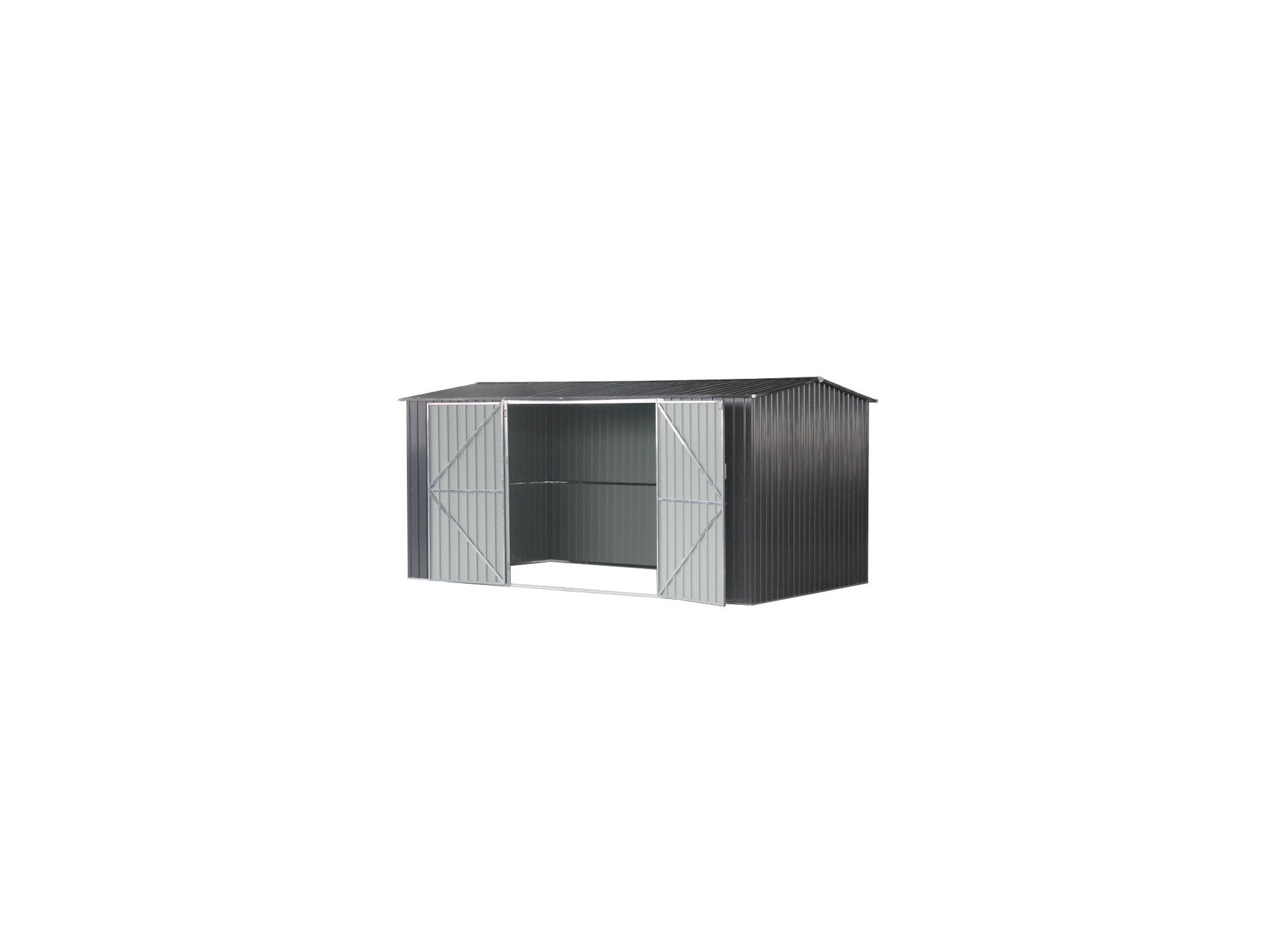 TOUGHOUT Garden Shed 2.6M x 4.1M x 2.1M BLACK
