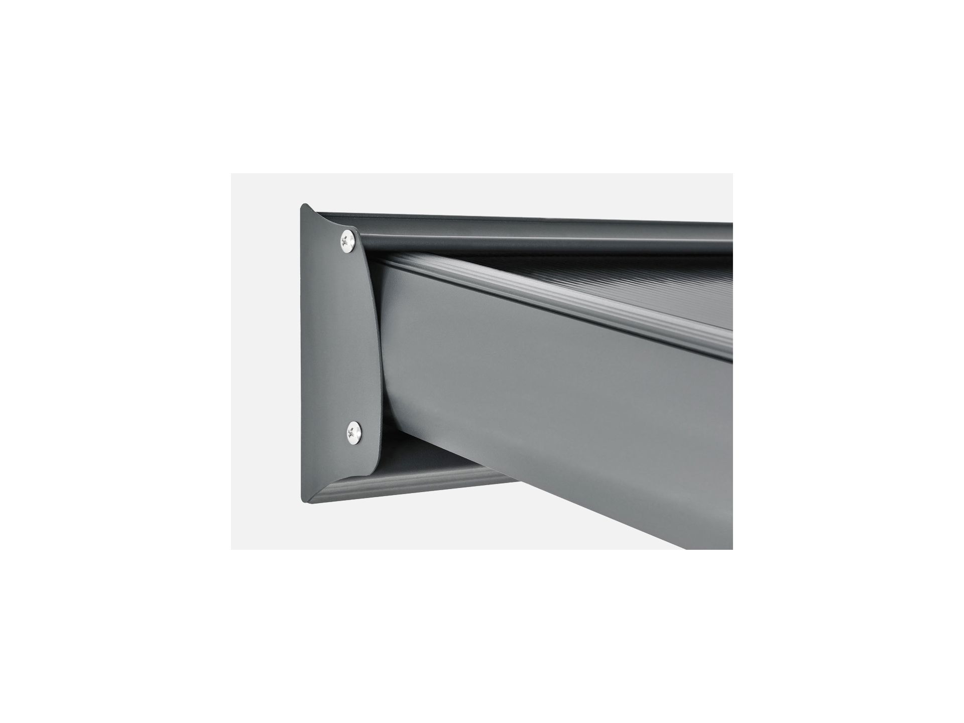 Toughout Patio Canopy Roof 6.18m x 3m - Charcoal Grey