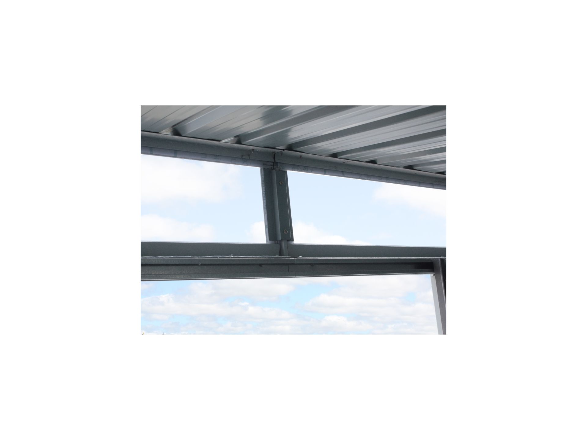 TOUGHOUT Garden Shed with Front Skylight 1.21M x 1.95M x 1.96M