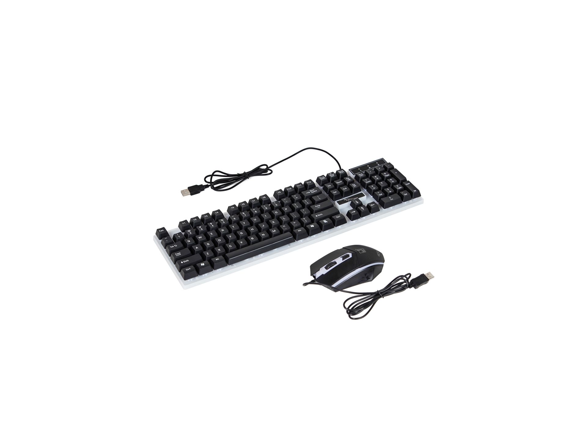 Corded LED Backlit Gaming Keyboard Mouse Set