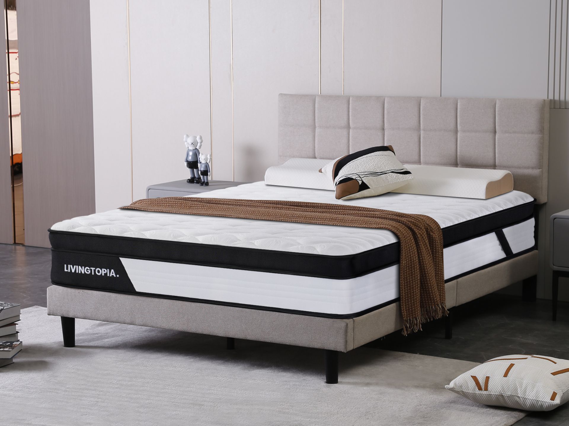 LivingTopia Bamboo Pro 5 Zones Pocket Spring Mattress - Queen