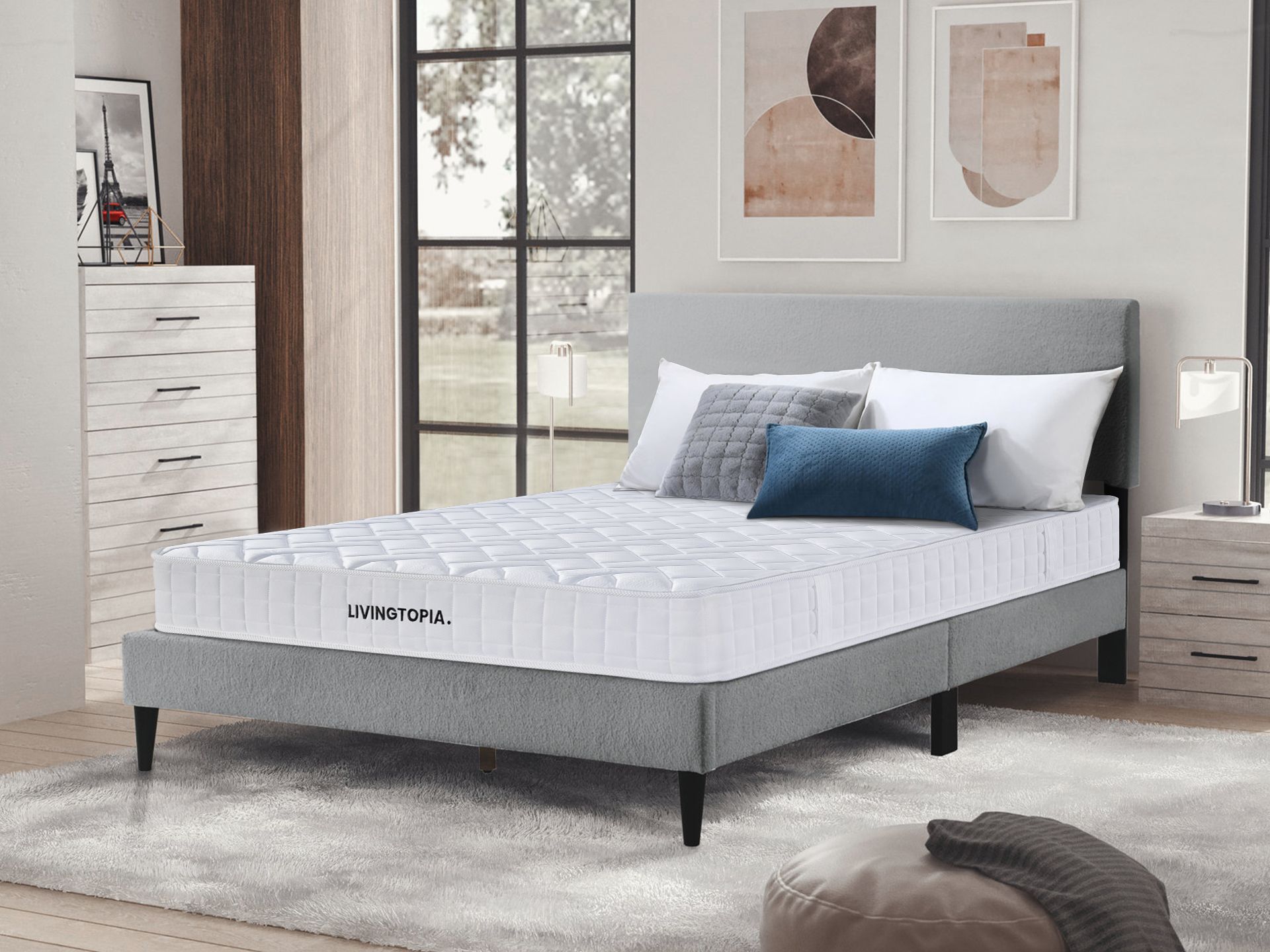 LivingTopia Cooling Classic Pocket Spring Mattress - Queen