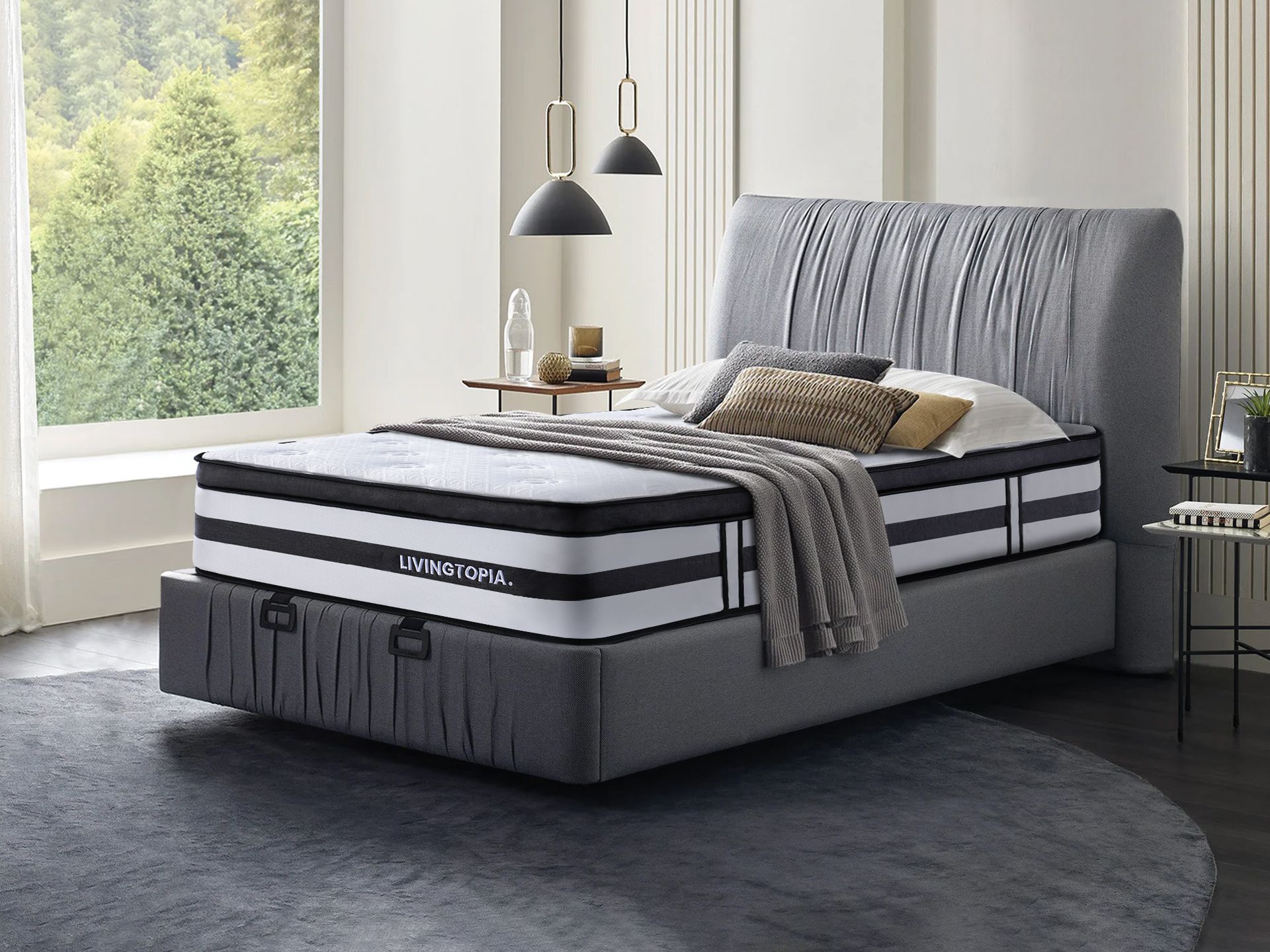 LivingTopia Cooling Prime 7 Zones Pocket Spring Mattress - Single