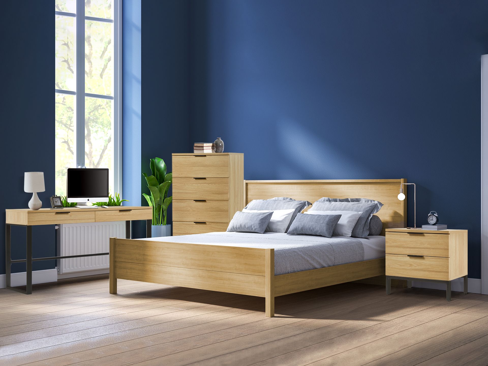 Oak hot sale bedroom desk