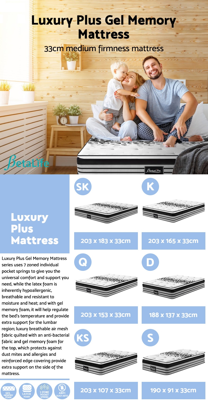 Betalife Luxury Plus Gel Memory Mattress Betalife Luxury Plus Gel Memory Mattress
