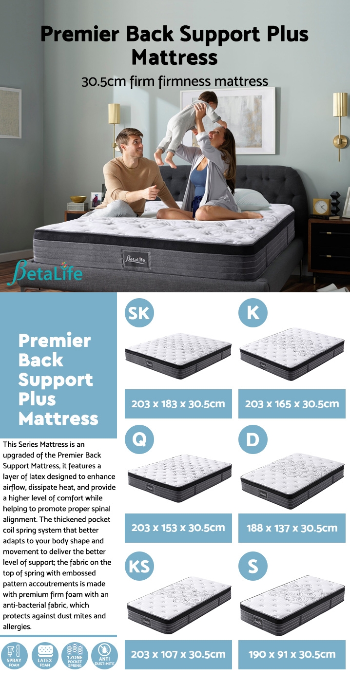 Betalife Premier Back Support Plus Medium Firm Pocket Spring Mattress Betalife Premier Back Support Plus Medium Firm Pocket Spring Mattress