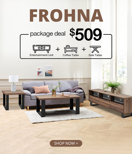 Shop Frohna Living Room Furniture Package Online at TreasureBox NZ