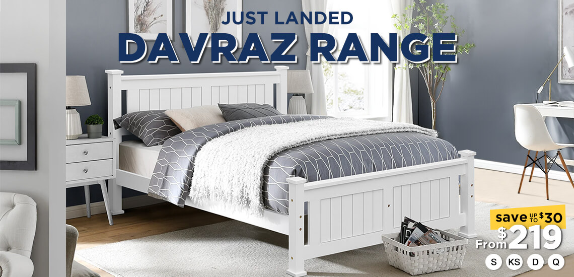 Shop DAVRAZ Wooden Bed New Arrival Online at TreasureBox NZ