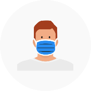Wear a face covering at all times